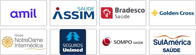 amil, assim, bradesco, golden, nodredame, sompo, sulamerica, unimed seguros